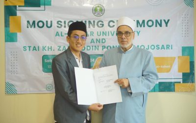 STAI KH ZAINUDDIN MOJOSARI NGANJUK JALIN KERJA SAMA INTERNASIONAL DENGAN UNIVERSITAS AL AZHAR KAIRO, MESIR